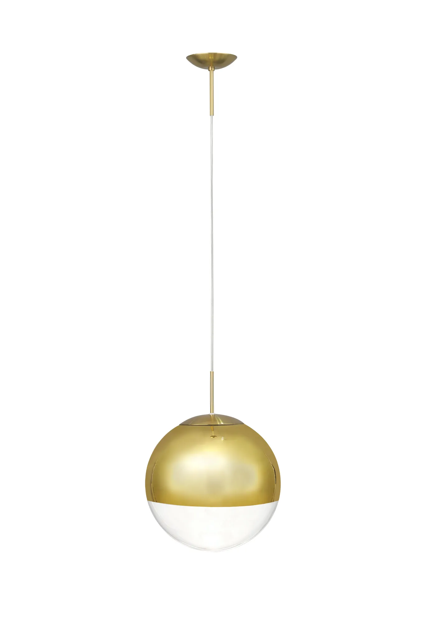 Miranda 25cm Glass Pendant 1 Light Antique Gold D0655  Deco Miranda